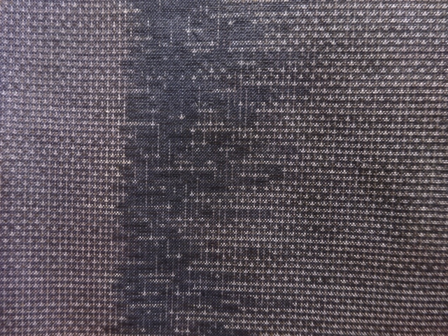 JAPANESE KIMONO / ANTIQUE KIMONO / SILK / DORO OSHIMA TSUMUGI (7 maruki) / WOVEN ABSTRACT PATTERN